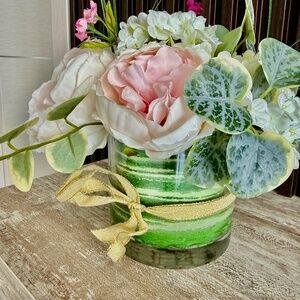 Silk Flower Arrangement- Custom. New.